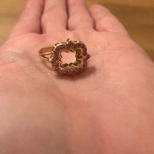 Phi Mu Quatrefoil Ring
